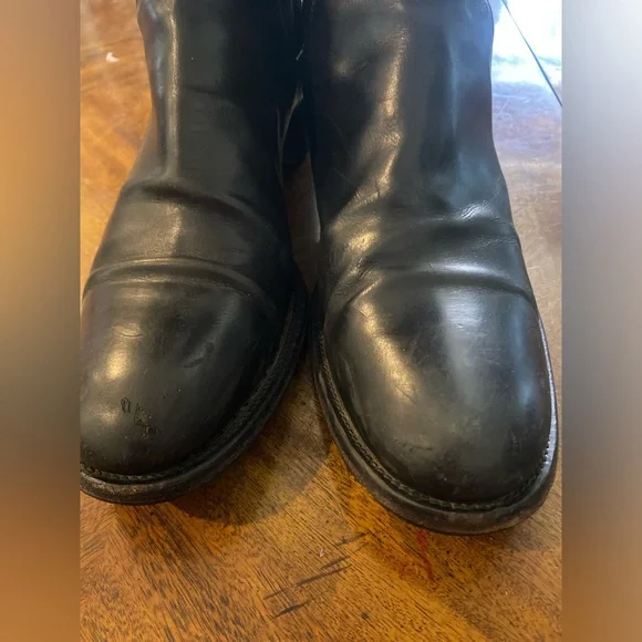 Prada Black Leather Sole Boots - Picture 4 of 10